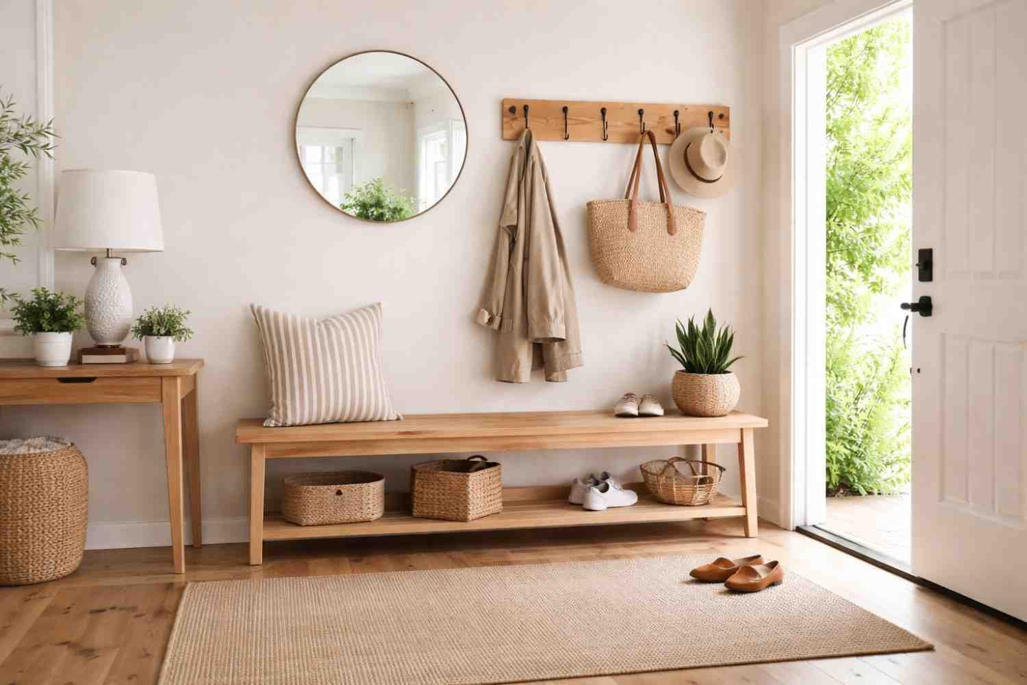 tips for a clutter-free entryway layout